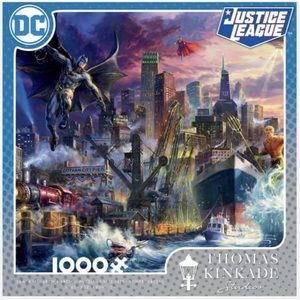 🧩 Thomas Kinkade Showdown at Gotham Pier Puzzle